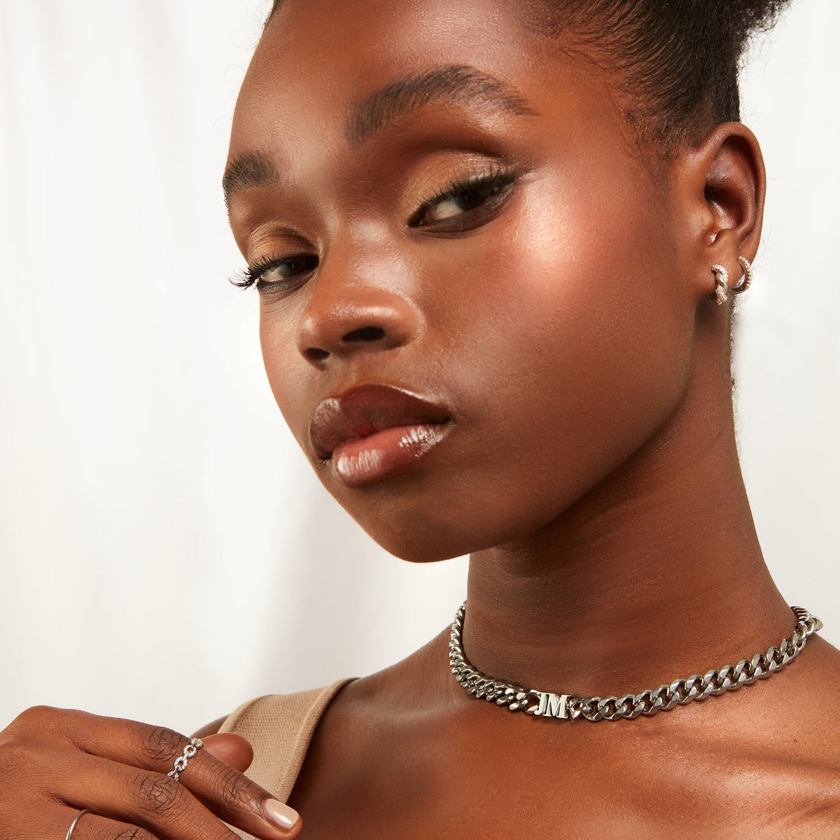 Custom Initial Choker Necklace