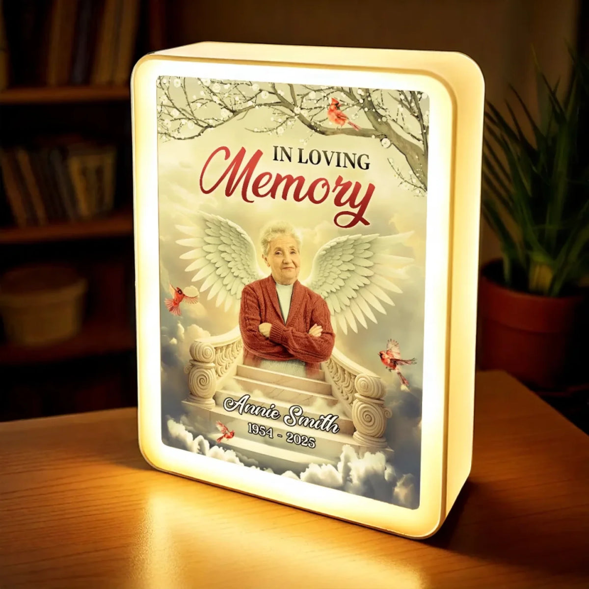 Your Spirit Will Forever Shine Bright - Memorial Personalized LED Mirror Frame Lamp