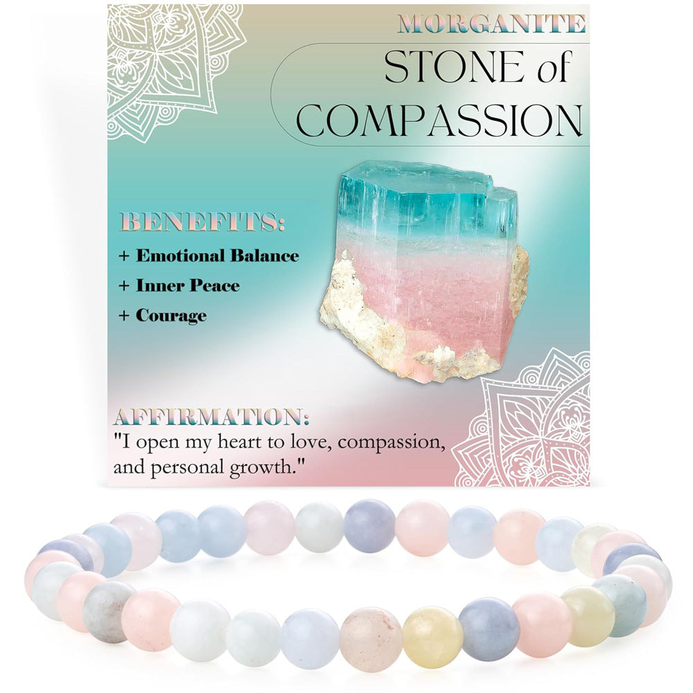 Energy & Love • Natural Stone Elastic Rope Bracelet