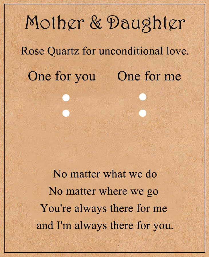 Rose Quartz For Unconditional Love Personalized Crystal Keyring Gift Set