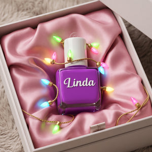 Nail Polish Christmas Acrylic Ornament - Personalized Gift For Nail Artist