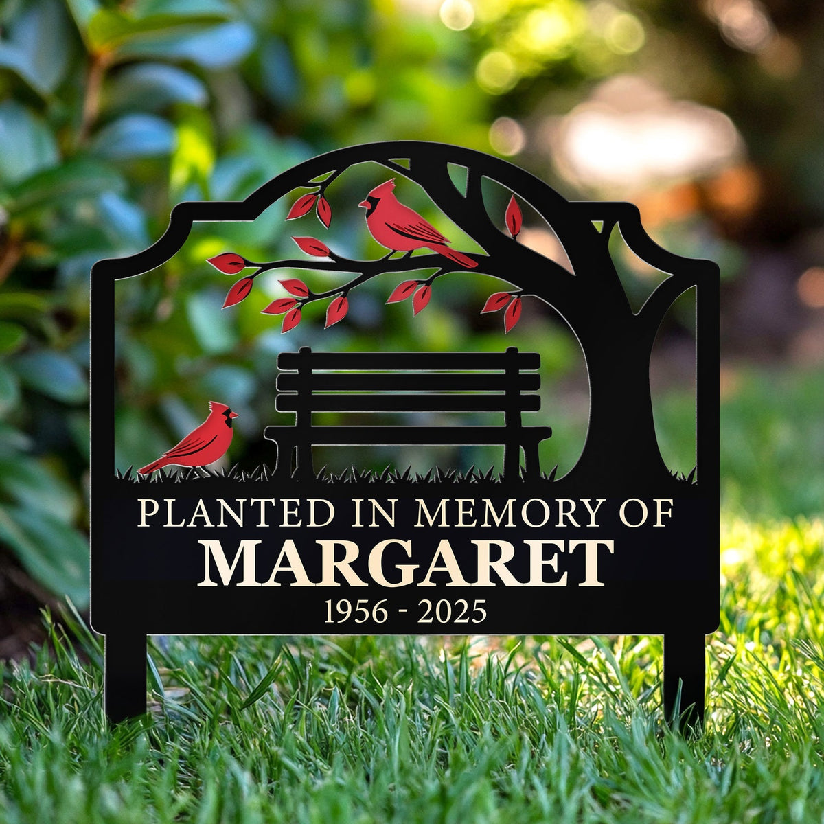 Not A Day Goes By That You Are Not Missed Personalized Metal Garden Stake