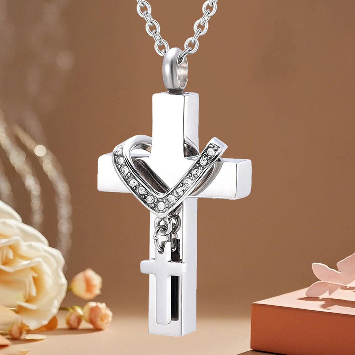 Eternal Embrace Memorial Necklace Urn Necklace