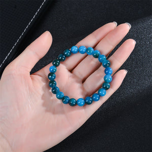 Natural Stone Agate Crystal Beaded Bracelet, Tiger Eye Stone Bracelet
