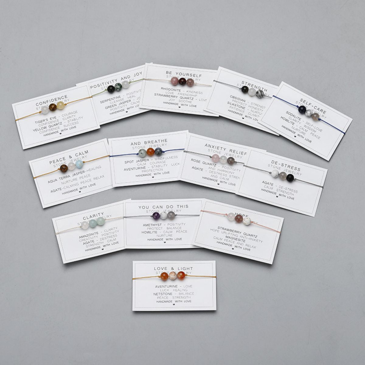 Crystal Bracelet - Real Crystal Jewellery - String Crystal Bracelet - Energy Bracelet