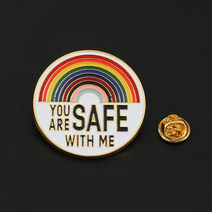 You Are Safe With Me Pin
