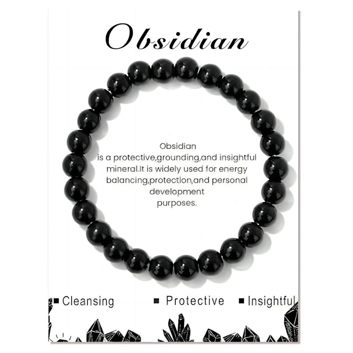 Gemstone Bracelet with Card