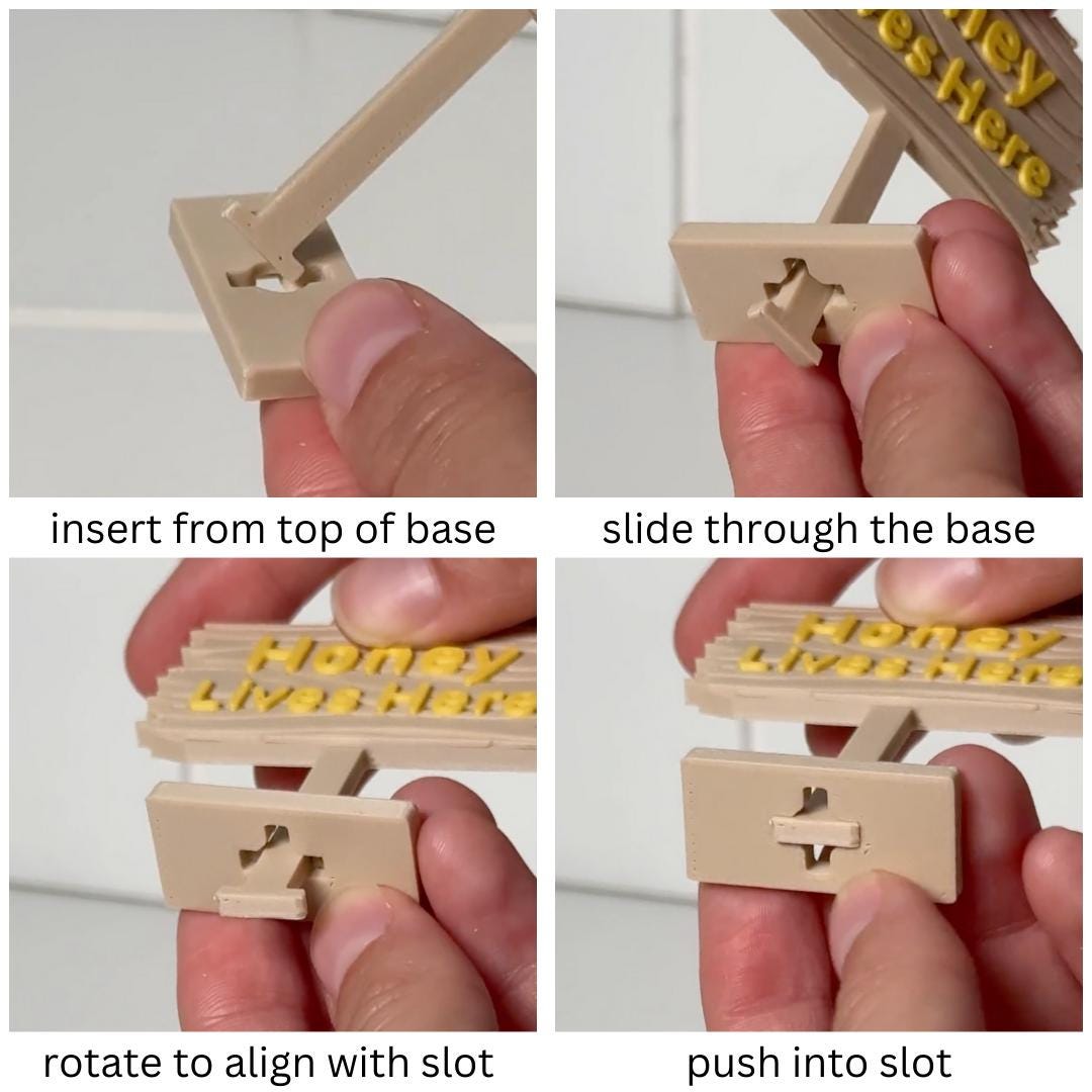 Personalized Plastic Forest Sign for Fishtanks, Aquariums