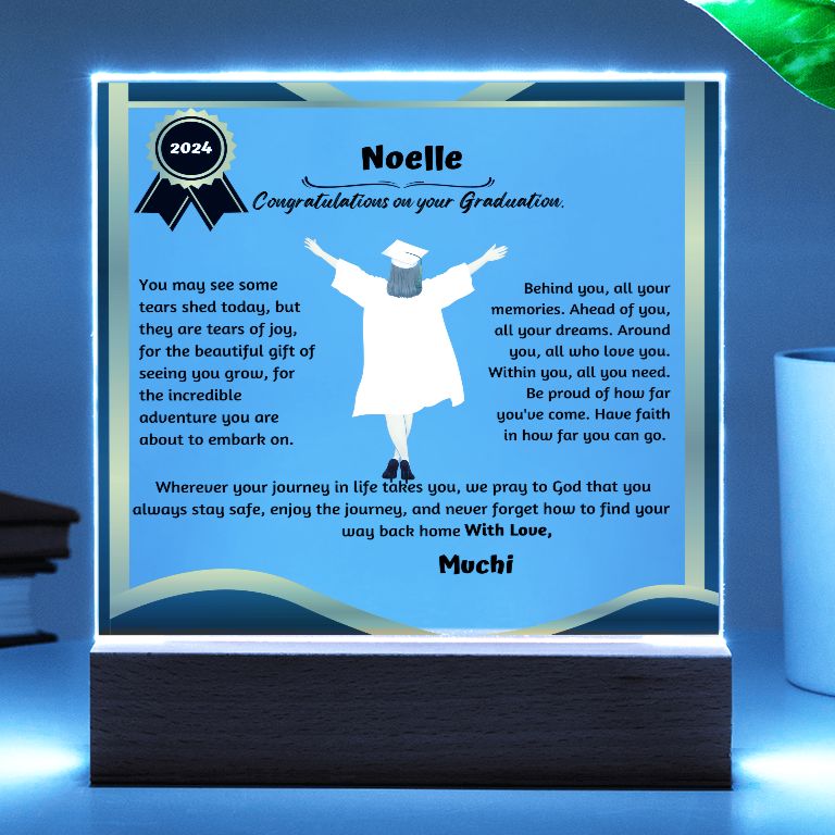 Personalized Shiny Acrylic Plaque for Graduation, The Unforgettable and Exclusive Keepsake