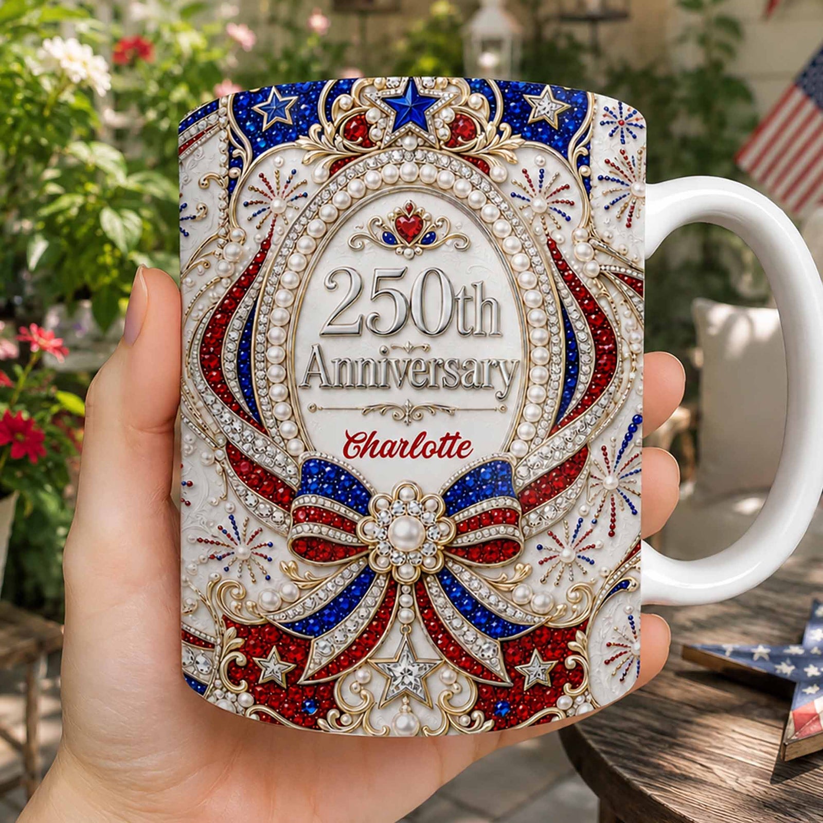 250th Anniversary Personalized Mug Gift For Patriots