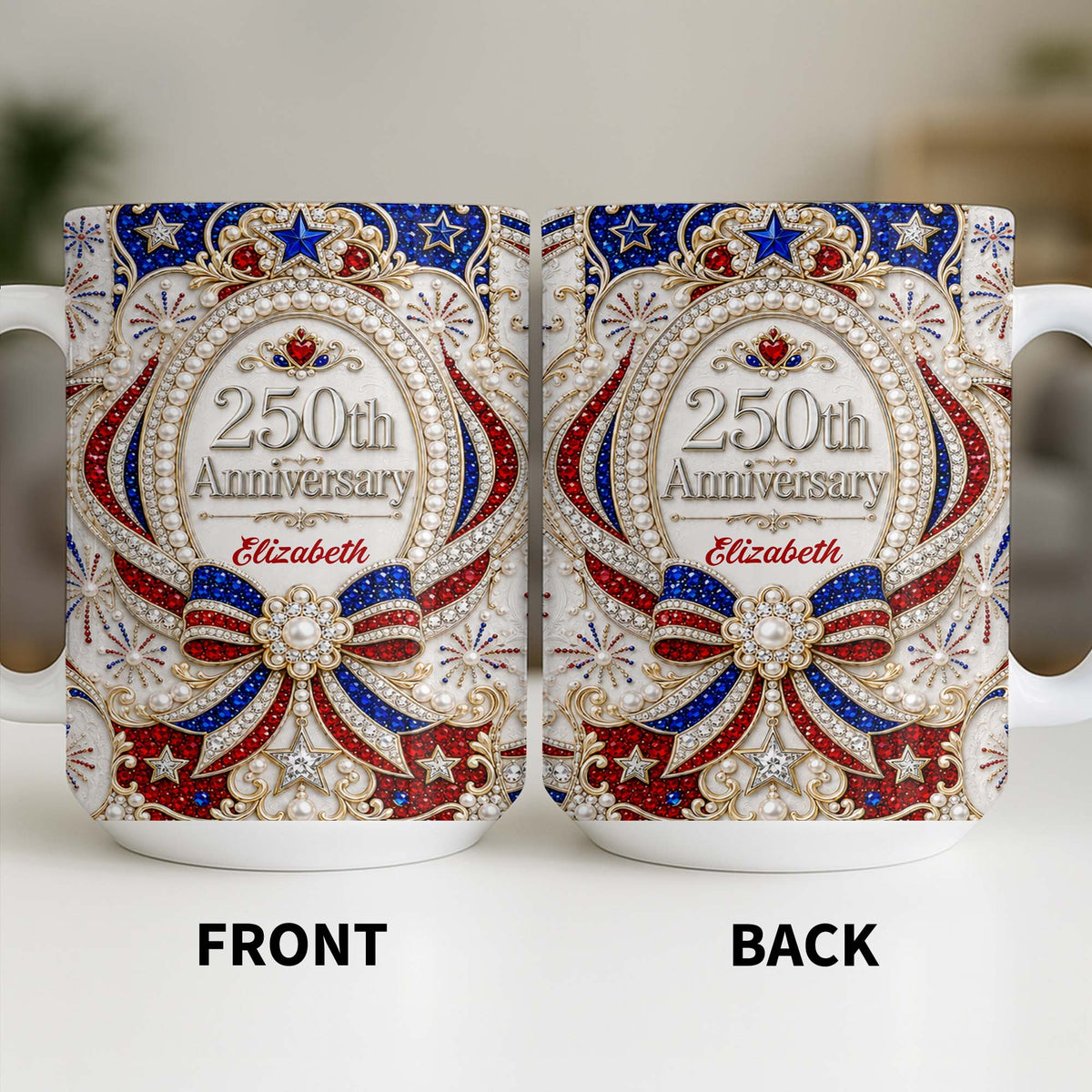 250th Anniversary Personalized Mug Gift For Patriots