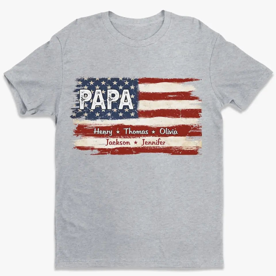 Proud To Be American - Family Personalized Pure Cotton T-Shirt