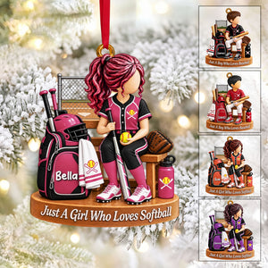 Personalized Baseball Boy Softball Girl Christmas Ornament