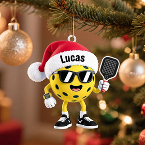 Custom Pickleball Christmas Ornament 2026 – Personalized Gift For Pickleball Players & Sports Fans
