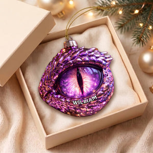 Mythical Beast Personalized Fantasy Eye Christmas Ornament – Book Lover Keepsake