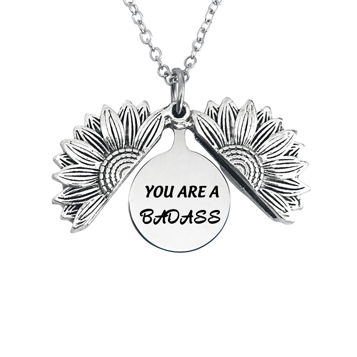 You Are A Badass-Sunflower Necklace