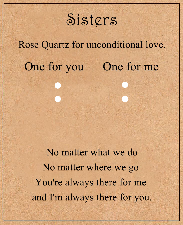 Rose Quartz For Unconditional Love Personalized Crystal Keyring Gift Set