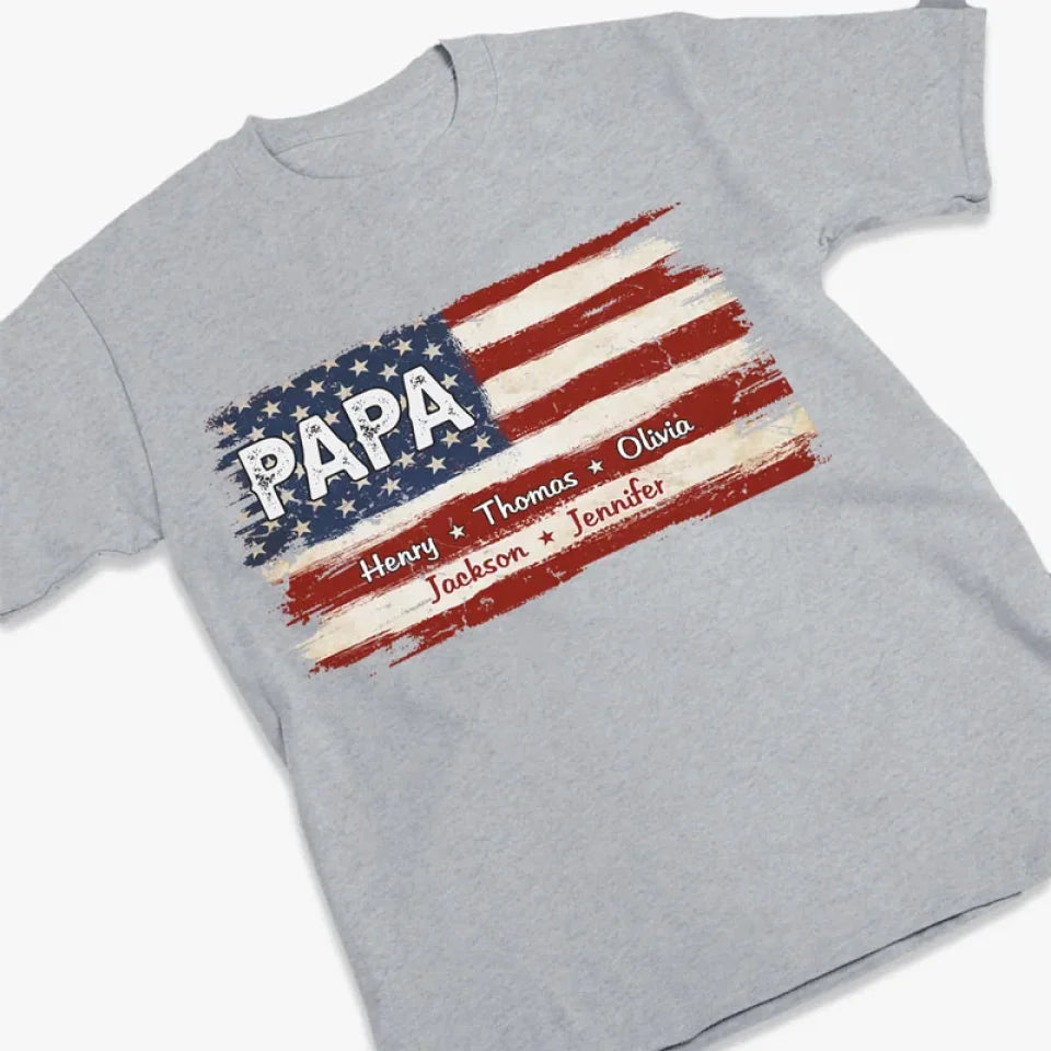 Proud To Be American - Family Personalized Pure Cotton T-Shirt