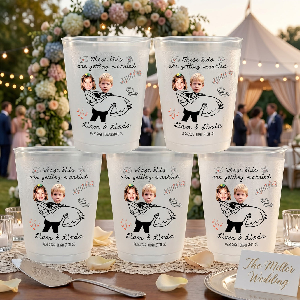 These Kids Are Getting Married Wedding Party Wedding Favors - Personalized Cups