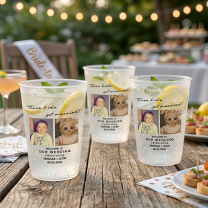 These Kids Got Married! - Wedding Reception Favors, Modern Wedding Decor - Personalized Cups