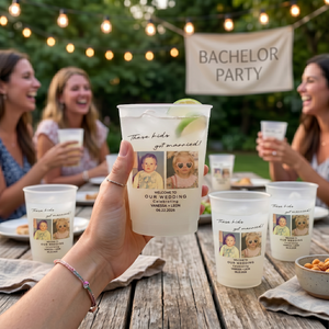 These Kids Got Married! - Wedding Reception Favors, Modern Wedding Decor - Personalized Cups