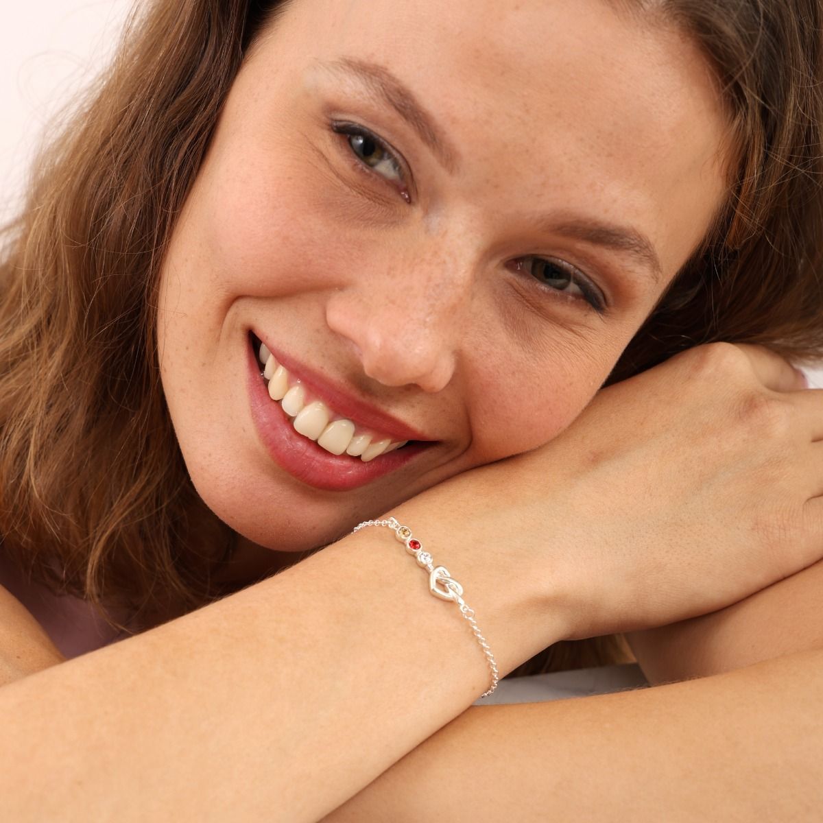 Ties of the Heart - Personalized Adjustable Birthstone Bracelet