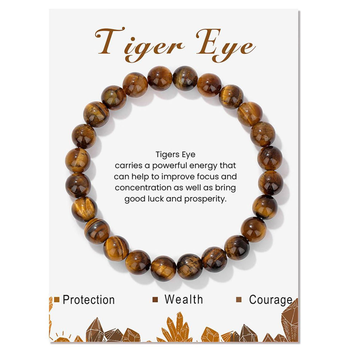 Gemstone Bracelet with Card