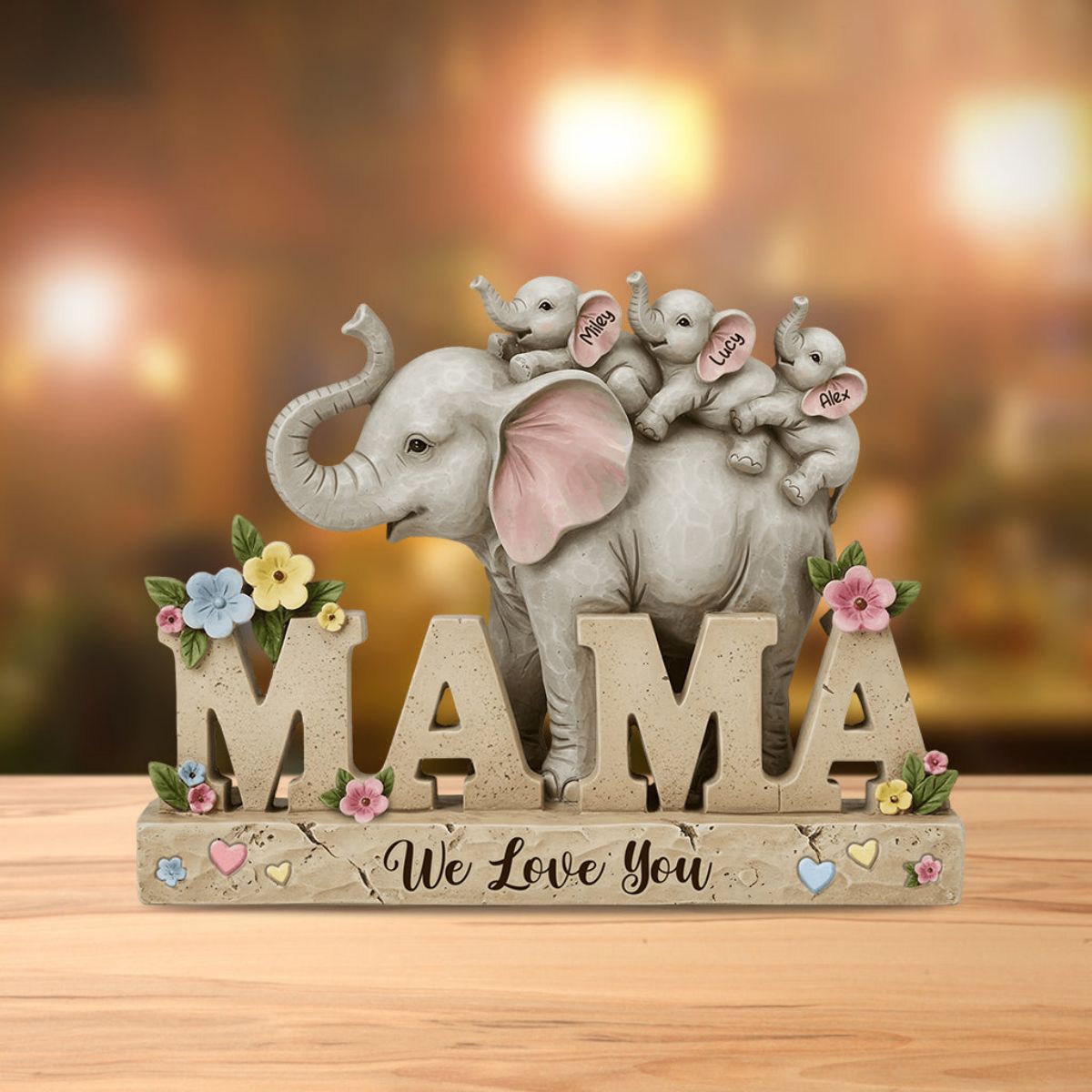 We Love You - Personalized Mother Custom Shaped Acrylic Plaque