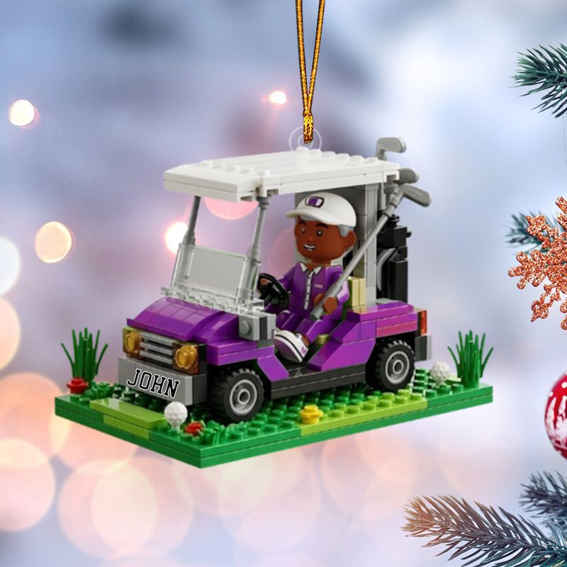 Gift For Golfers - Personalized Golf Custom Shaped Acrylic Ornament