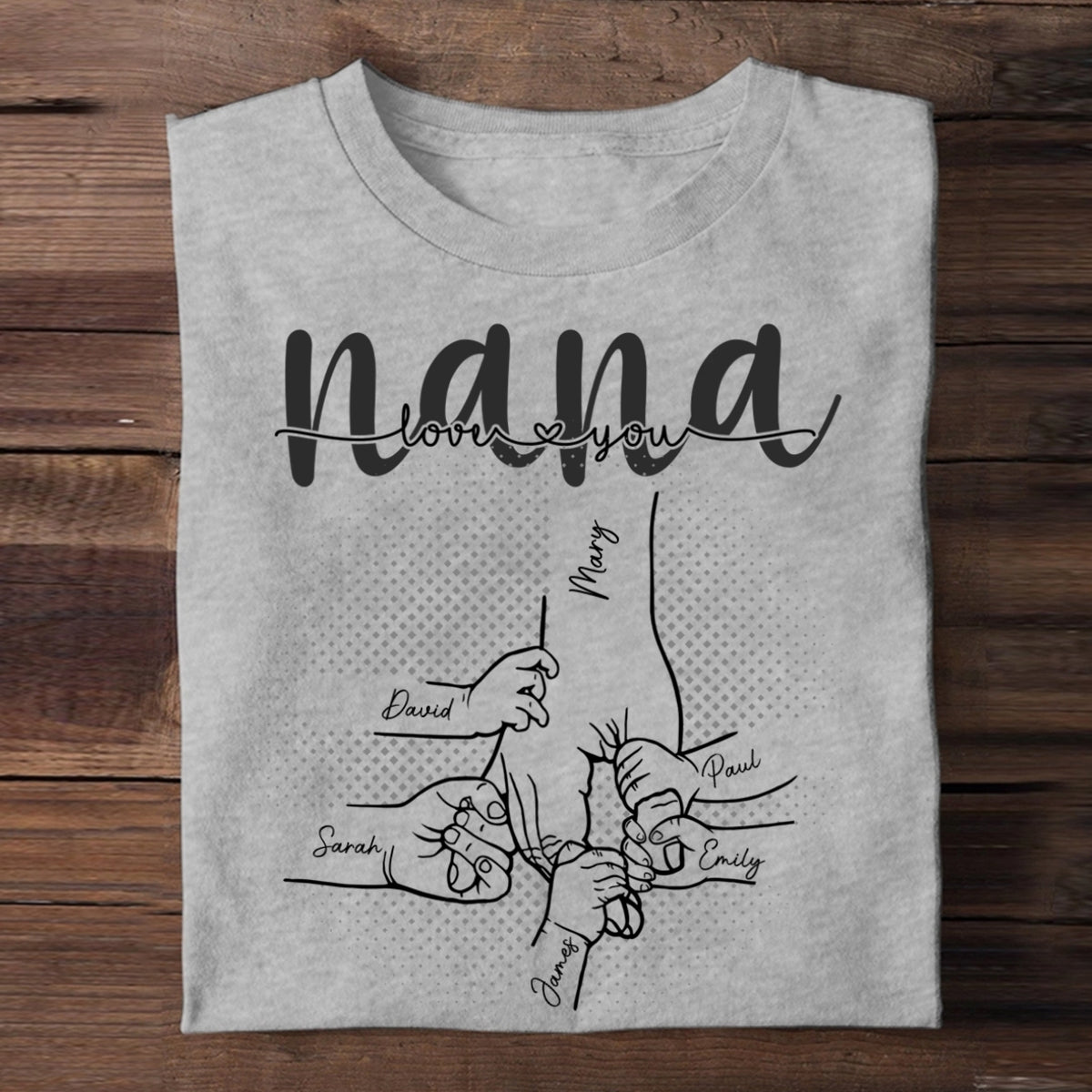 Custom Unisex T-shirt, - Personalized Mother's Day Birthday Gifts For Mom, Grandma