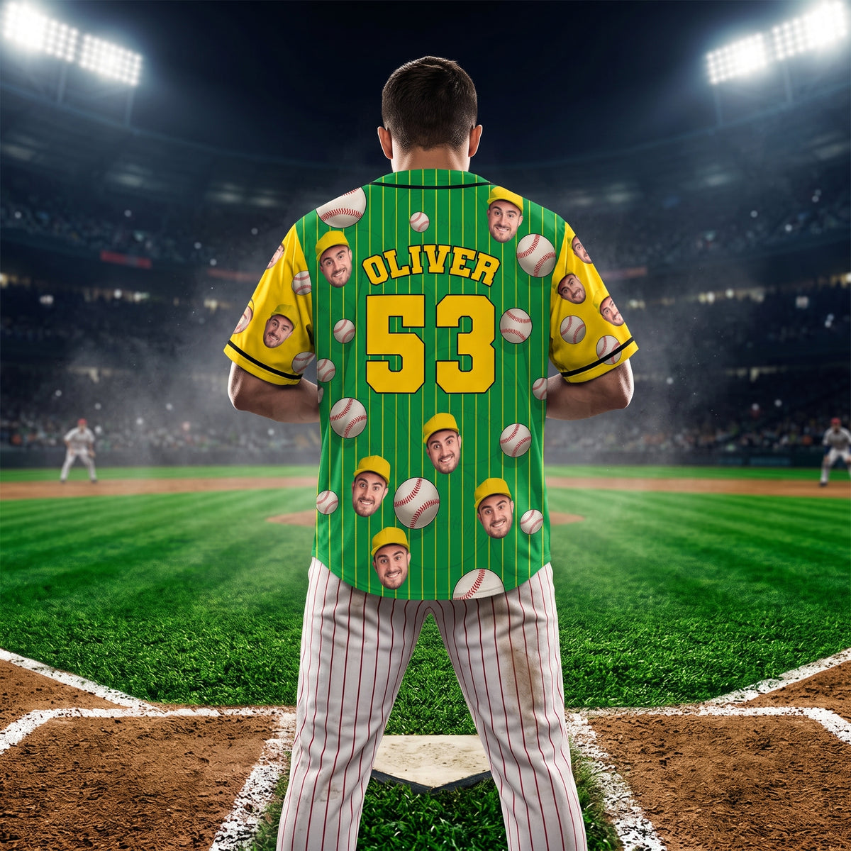 Custom Photo Baseball Jersey – Personalized Sport Lovers Shirt With Team Name