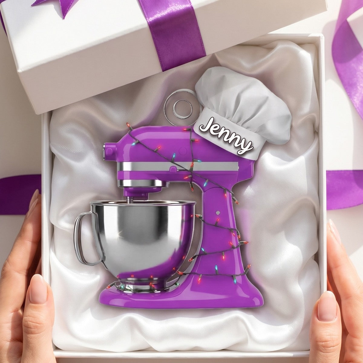 Baking Mixer Lights Ornament - Personalized Custom Shape Acrylic Ornament