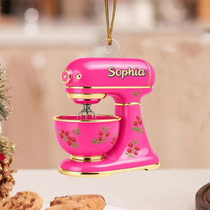 Baking Mixer Ornament - Personalized Acrylic Ornament, Bakers Gift