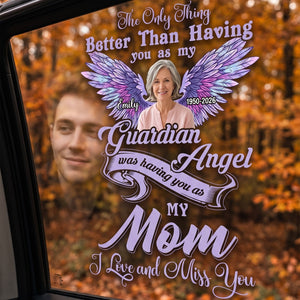 Memorial Gift For Loss Of Loved One – Personalized Decal "I Love And Miss You Mom"