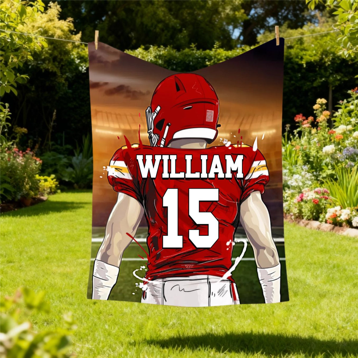 Favorite American Football Player - Personalized Blanket Gifts for Football Player