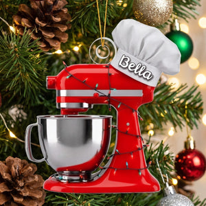Baking Mixer Lights Ornament - Personalized Custom Shape Acrylic Ornament