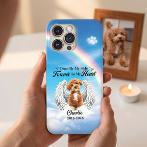 Custom Photo Dog Memorial Phone Case – Personalized Pet Loss Keepsake