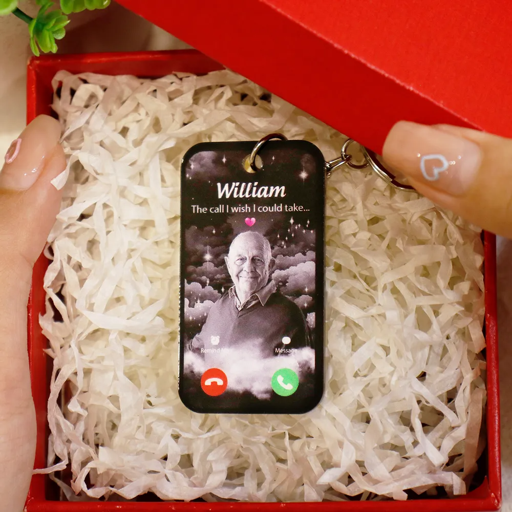 Personalized The Call I Wish I Could Make Memorial Keychain