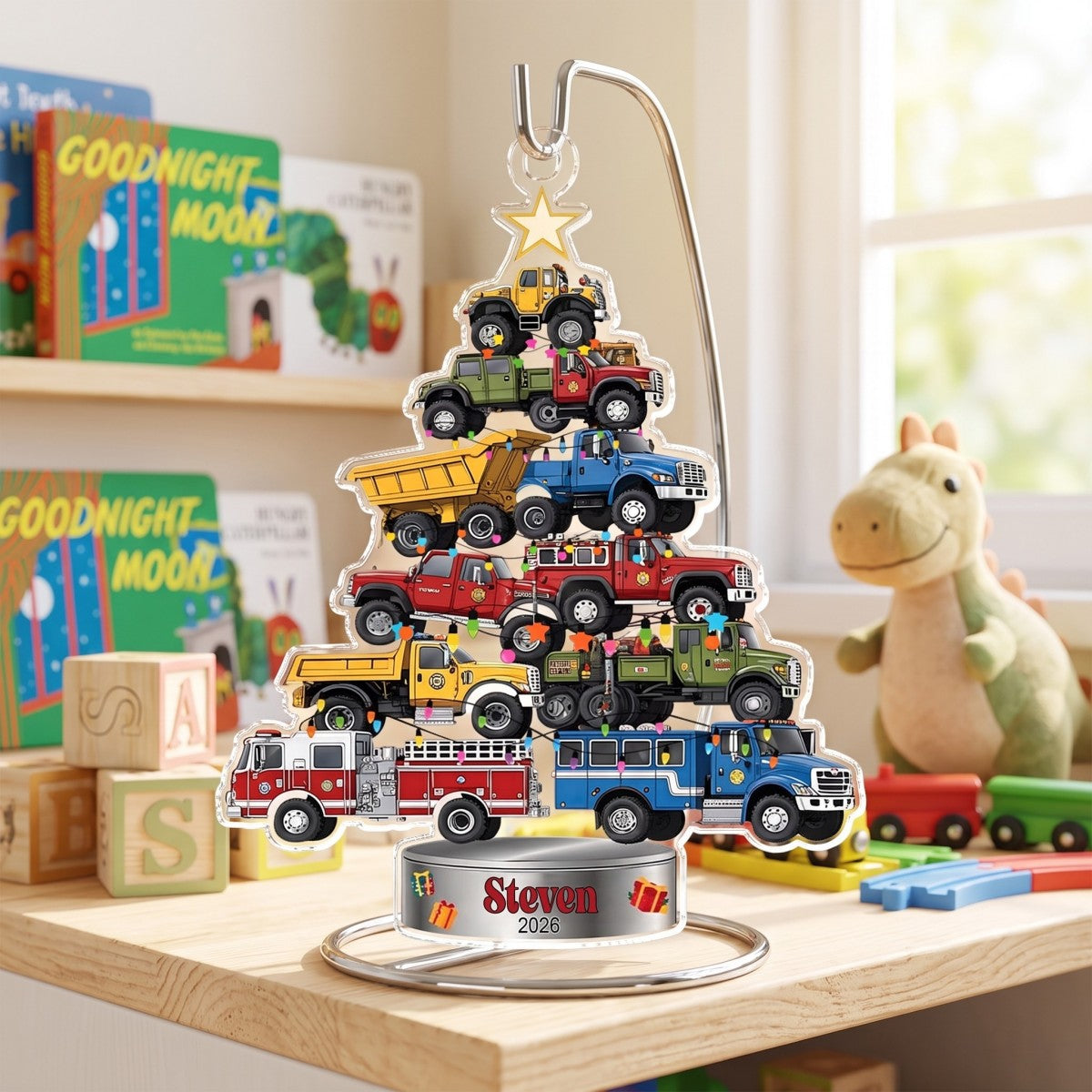 Trucks Vehicle Christmas Acrylic Ornament - Personalized Gift For Truck Lovers