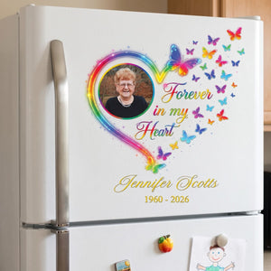 Memorial Gift For Loss Of Loved One – Personalized Decal "Forever In My Heart"