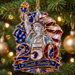 Hologram Statue of Liberty 250 Ornament - Personalized Custom Shape Acrylic Ornament