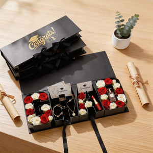 DIY Graduation Gift Box 2026, GRAD Letter Shaped Fillable Cardboard Box for High School or College Grads