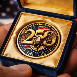 United In Freedom And Pride Commemorative Keepsake Coin - America 250th Anniversary Gifts