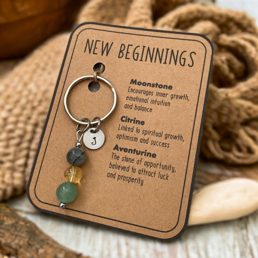 Personalized Crystal Keyring Gift For New Beginnings