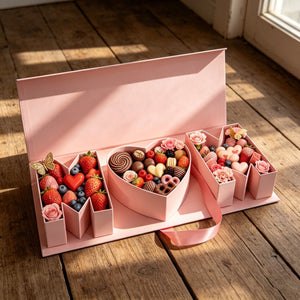 DIY Mom Gift Box, MOM Letter Shaped Fillable Cardboard Box for Mother's Day