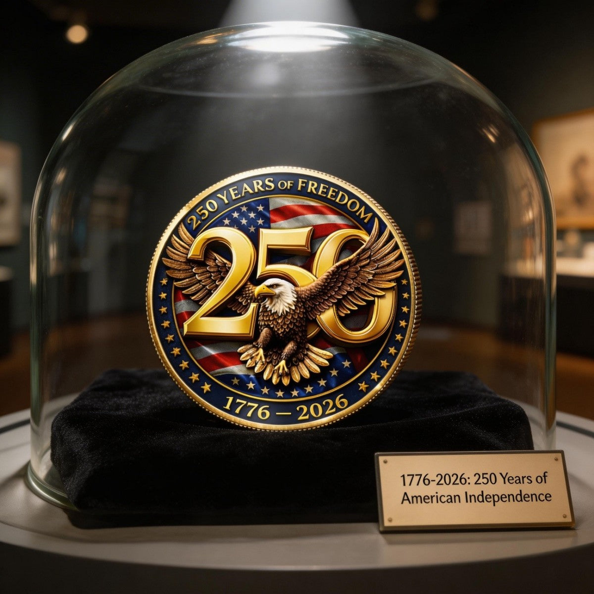 United In Freedom And Pride Commemorative Keepsake Coin - America 250th Anniversary Gifts
