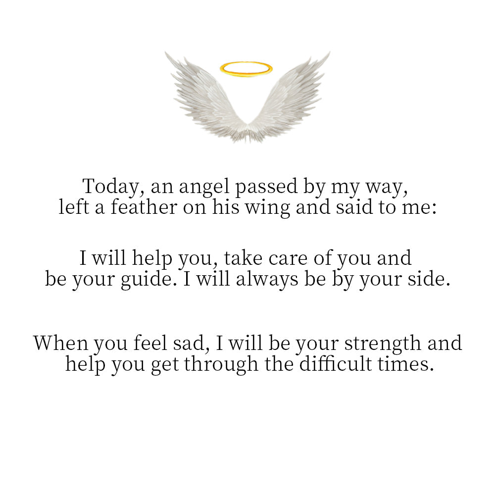 Personalized angel wing ring