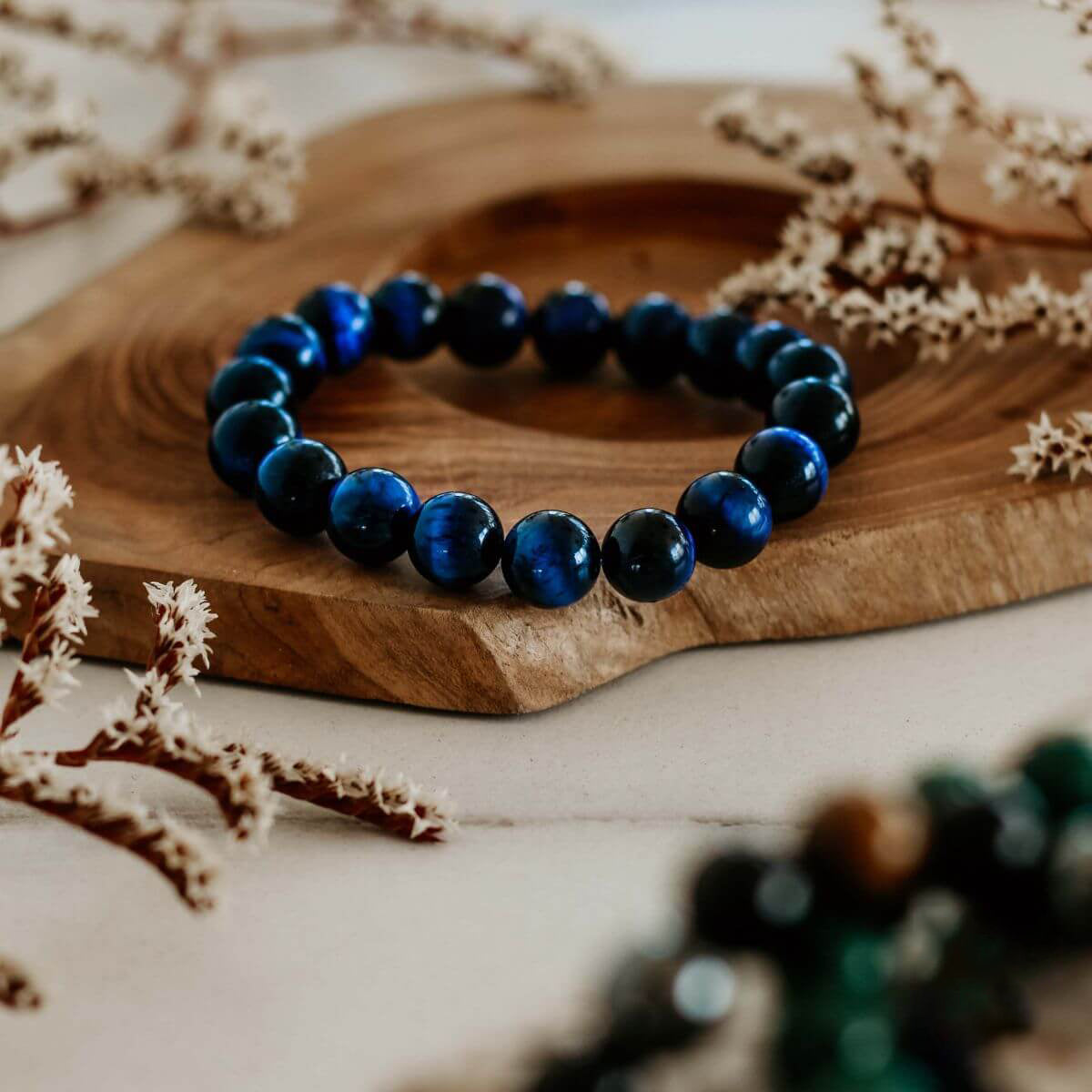 The Blue Tiger’s Eye Balance Bracelet