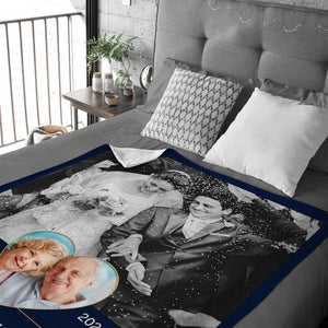 To Grow Old Together Personalized Anniversary Blanket Gifts for Couple