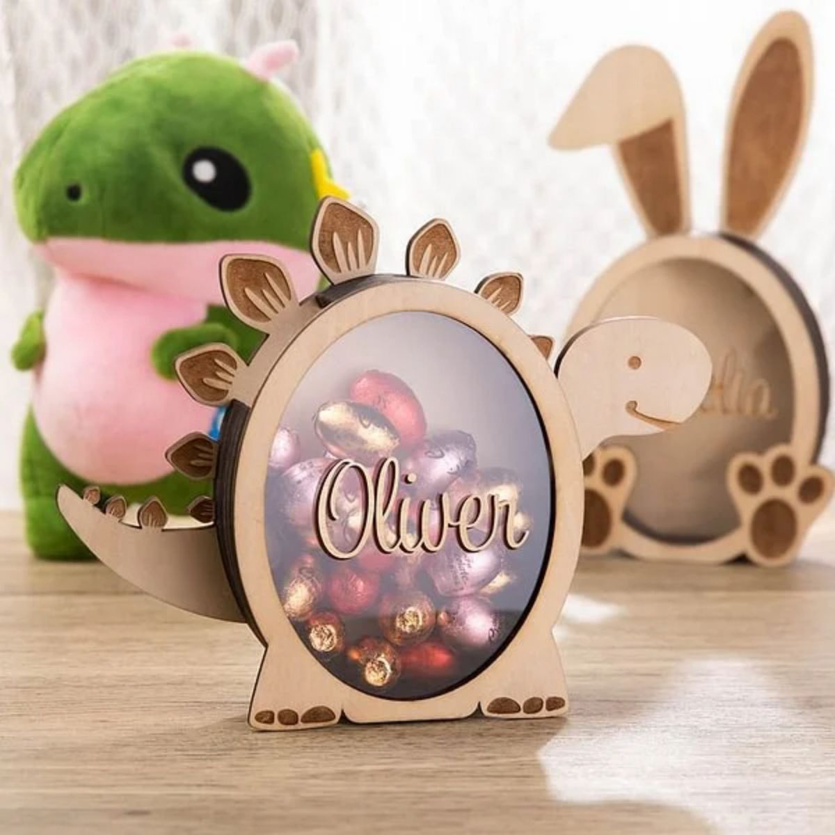 Personalized Bunny Easter Drop Money Box Gift for Kids